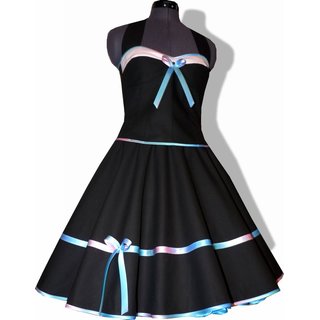 Elegantes schwarzes Tanzkleid zum Petticoat graffitty trkis Korsage 34-44 44 nicht gewnscht