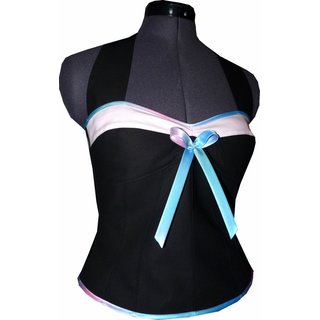 Elegantes schwarzes Tanzkleid zum Petticoat graffitty trkis Korsage 34-44 44 nicht gewnscht