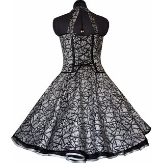 Petticoatkleid 50er Jahre schwarz weiss Streifen zum Petticoat
