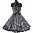 Petticoatkleid 50er Jahre schwarz weiss Streifen zum...