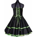 50er Jahre Kleid zum Petticoat schwarz mit Farbakzent...