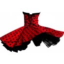 Punktekleid Rockabilly rot große schwarzeTupfen