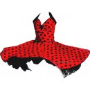 Punktekleid Rockabilly rot große schwarzeTupfen