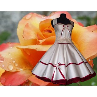 50er Brautkleid Korsage Rockabillyhochzeit  creme zum Petticoat