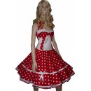 50er Punkte Petticoat Kleid Korsage streifig Model 2