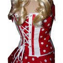 50er Punkte Petticoat Kleid Korsage streifig Model 2