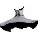 Punkte Petticoat Kleid Rockabilly weiß kleine schwarze Tupfen