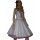 Vintage Korsagenkleid weiß mit winzigen kleinen Pünktchen