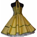 50er Jahre Petticoatkleid Brautkleid  gelb zum Petticoat  Fliederblüten