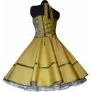 50er Jahre Petticoatkleid Brautkleid  gelb zum Petticoat  Fliederblüten