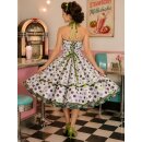 Punktekleid Rockabilly 2 Tupfen lila grün 36...