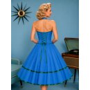 50er Jahre Kleid zum Petticoat türkis mit...