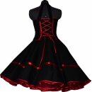 Festliches Rockabillykleid schwarz zum Petticoat Retro rot