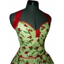 Tanzkleid zum Petticoat grün rote Kirschen und...