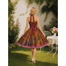 Petticoatkleid batik pink braun orange violett