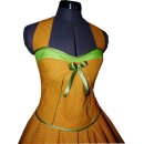 Petticoatkleid Minikaro orange grün gelb Rockn Roll
