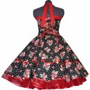 50er Erdbeerkleid Petticoattanzkleid  schwarz mit...
