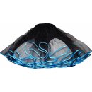 Petticoat zweifarbig schwarz weiss geflammt