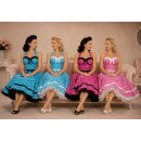 50er Kleid zum Petticoat pink, türkis, lila,...