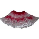 Petticoat rot weiß Streifen 42 cm Karneval Kinder...