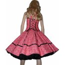 Kleid zum Petticoat pink kleine Punktekringel