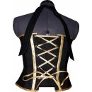 Festliches 50er Kleid zum Petticoat schwarz Dekoltee gold...