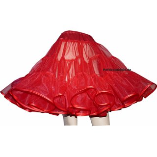 Petticoat Organdy rot mittel 55 cm,58cm