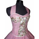 Petticoatkleid rosa mit Punkten und Blüten