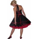 Lolitakleid schwarz mit rot-schwarzen Punkten