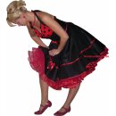 Lolitakleid schwarz mit rot-schwarzen Punkten