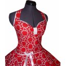 Rotes Petticoatkleid im Kettendesign