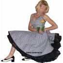 Retrokleid 2 schwarz weiße Blumen
