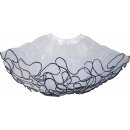 Petticoat Tüll weiß mittel verschiedene Bandfarben