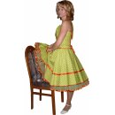 50er Jahre Petticoat Kleid 50th grün orange Punkte