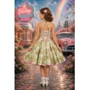 Kinder Petticoat Kleid glitzernde Elfen Korsagenkleid