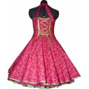 Tanzkleid der 50er zum Petticoat pink kleine Blumen und...