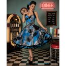Tanzkleid zum Petticoat rot türkis schwarz...