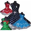 50er Kleid Rockabilly dunkelblau rot türkis schwarz...