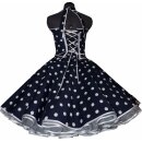 50er Kleid Rockabilly dunkelblau rot türkis schwarz...