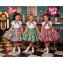Süßer tellwerweiter 50er Jahre Kinderrock zum Petticoat in vielen Stoffvarianten