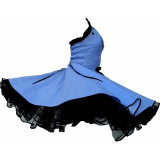 Punkte Petticoat Kleid hellblau kleine weie Tupfen