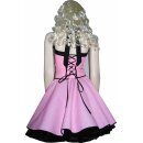 Punktekleid Petticoat rosa kleine weiße Tupfen schwarz