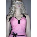 Punktekleid Petticoat rosa kleine weiße Tupfen schwarz