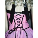 Punktekleid Petticoat rosa kleine weiße Tupfen schwarz
