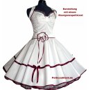 Brautkleid weiß mit Rüschenakzent