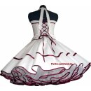Brautkleid weiß mit Rüschenakzent