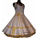 Brautkleid weiß mit Rüschenakzent