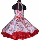 Reizendes Kinderpetticoatkleid rosa lila Retroblumen