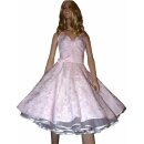 Spitzenkleid Hochzeitskleid 50er Jahre zum Petticoat rosa weiß