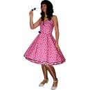 Petticoatkleid 50er Jahre Rockabilly pink weiß schwarz